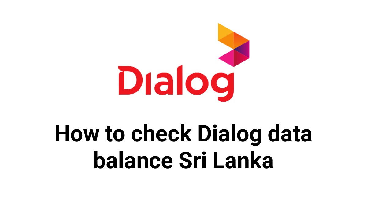 How to check Dialog data balance Sri Lanka